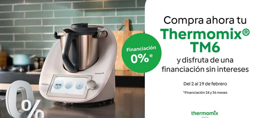 Thermomix® TM6 sin intereses o TM6 + Sensor por 1€