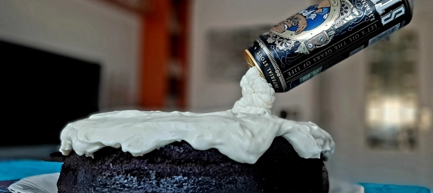 Tarta de cerveza negra