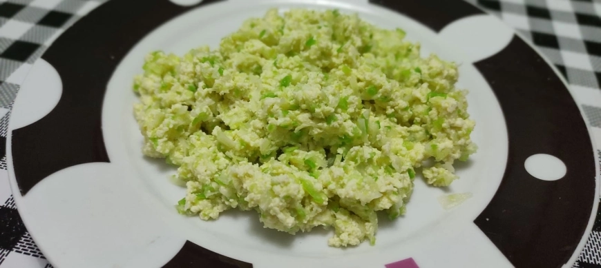 Revuelto de verduras con huevo