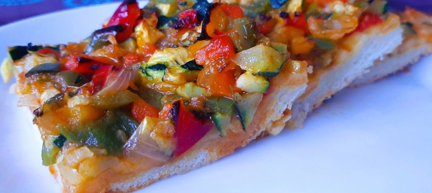 Coca de verduras casera