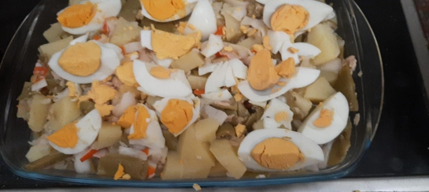 Ensalada templada de judias verdes y patatas