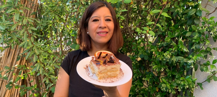 Tiramisú a la naranja