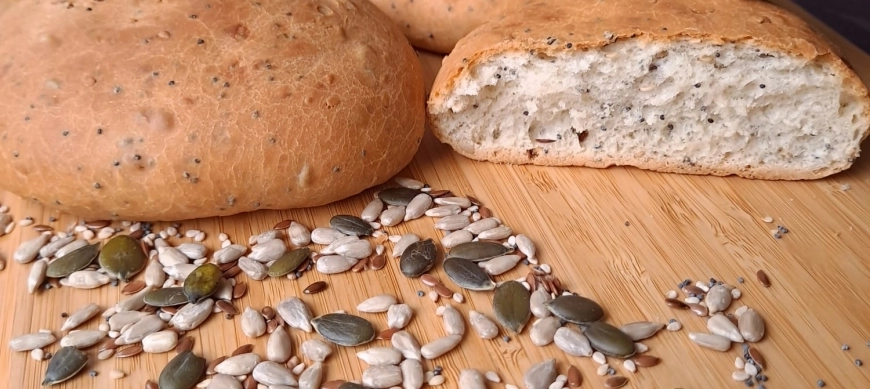 Bollitos de aceite y semillas