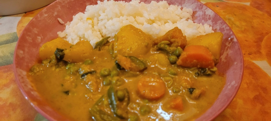 Curry indio de verduras. Saborea Oriente con Thermomix