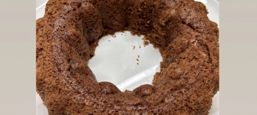 Bizcocho de chocolate al microondas