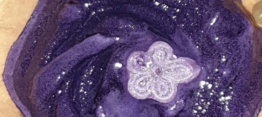 "Mis helados con Thermomix: Helado de violetas"