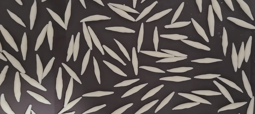 Fideos aguja de plata o cola de rata. Thermomix sin gluten para todos.