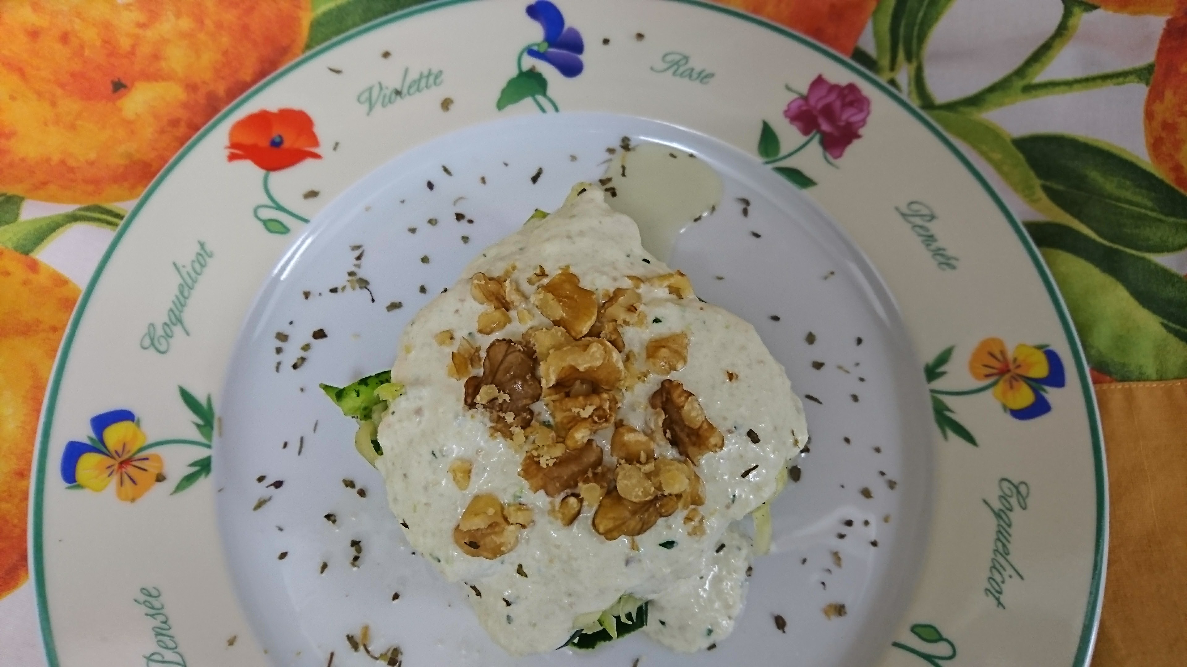 Espaguetis de calabacín, un entrante para dos, fácil, saludable y ¡sin gluten!