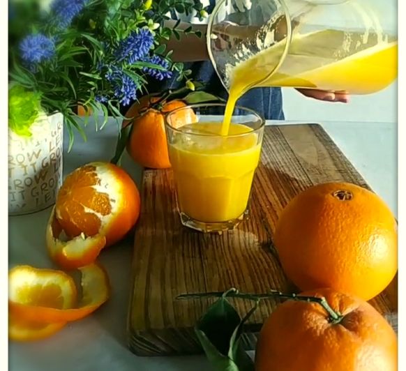 Zumo de naranja para dos