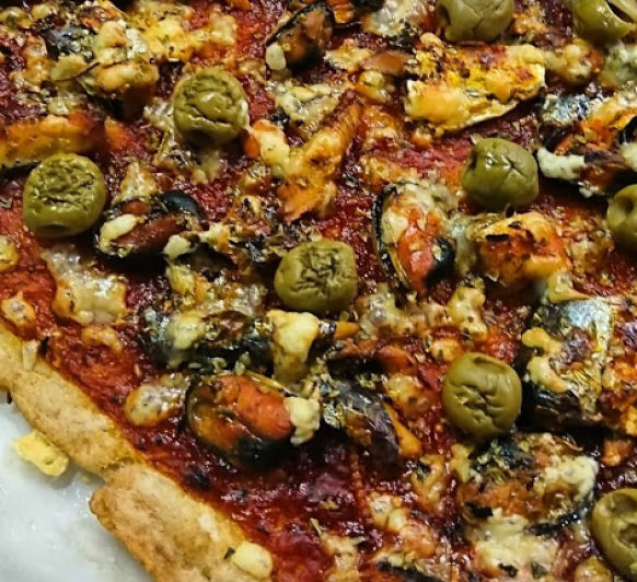 Pizza Marinera sin gluten, 100% casera, 100% Thermomix® y ¡con truco!