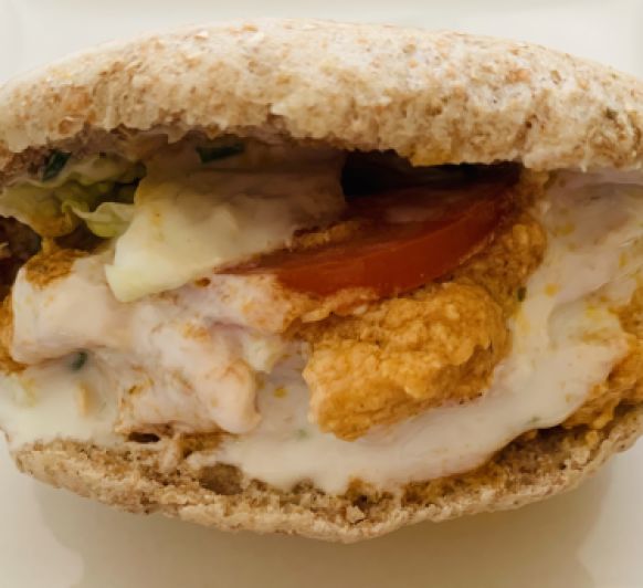 Donar Kebab de pollo con pita integral