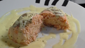 SALMON RELLENO DE SU MOUSSE CON SALSA DE MANGO EN Thermomix®